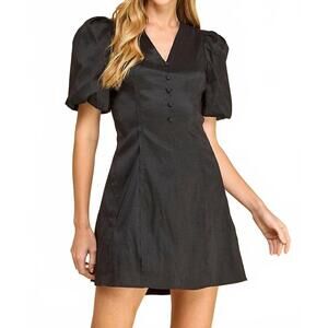 NEW TCEC kate mini dress in black